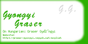 gyongyi graser business card